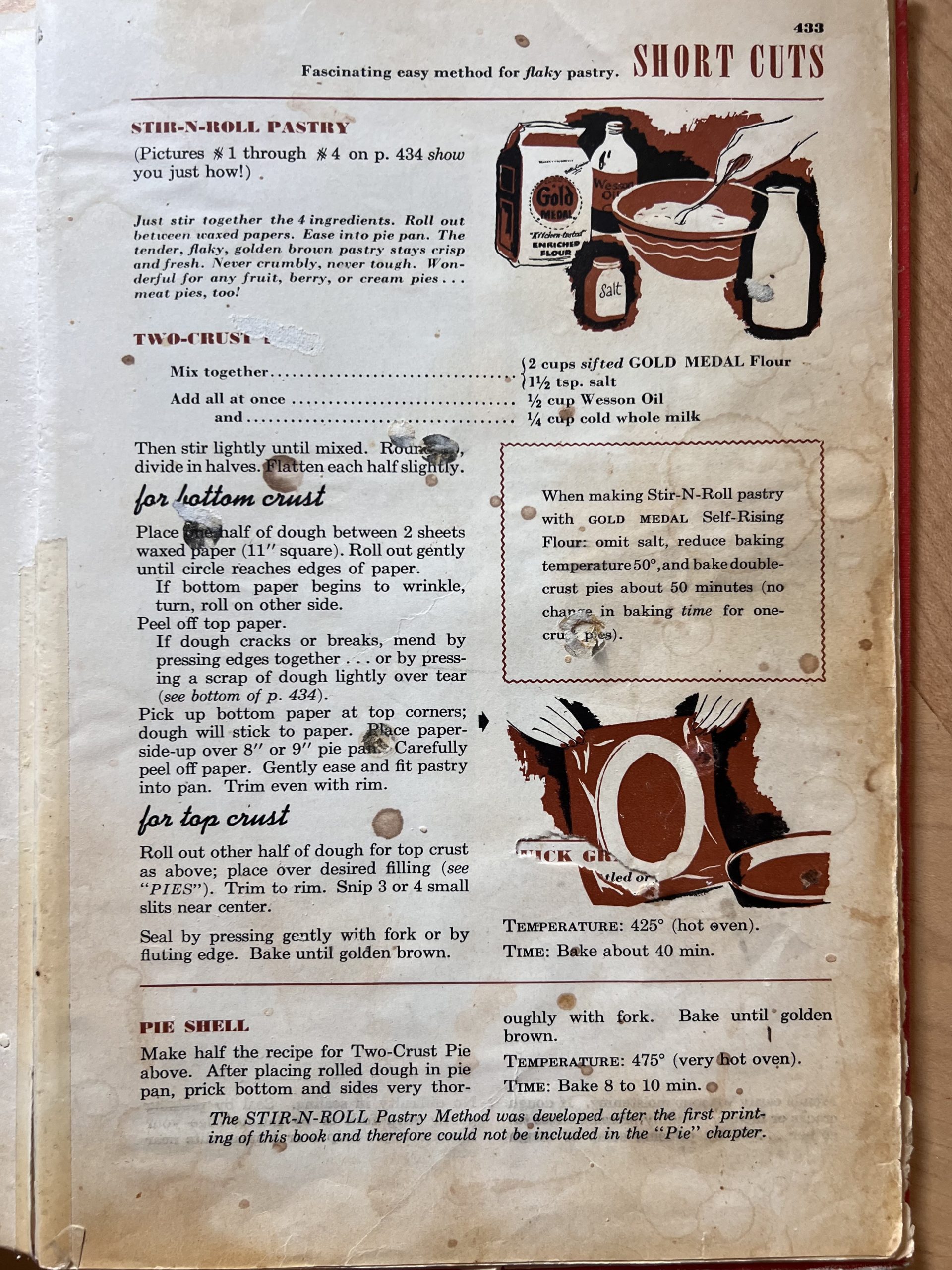 Better Crocker Stir n Roll pie crust recipe