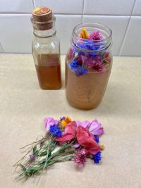 Edible Flowers and Honey Wild Yeast Water