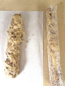 Wrapping cookie dough rolls