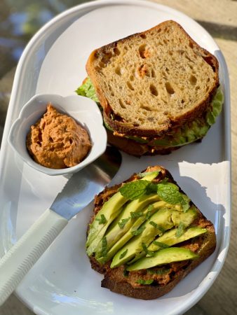 Sandwiches with Muhamarra spread