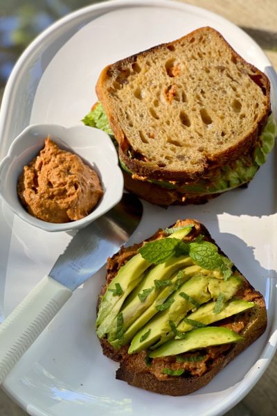 Sandwiches with Muhamarra spread