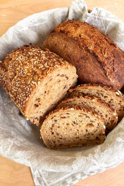 Wild Yeast Water Seeded Whole Grain Pan Loaf