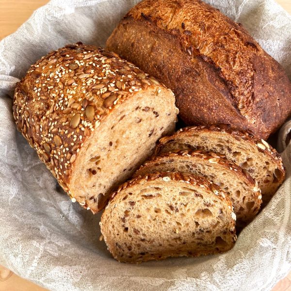Wild Yeast Water Seeded Whole Grain Pan Loaf